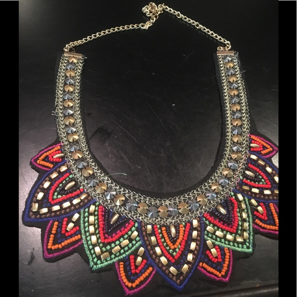 Bib statement necklace